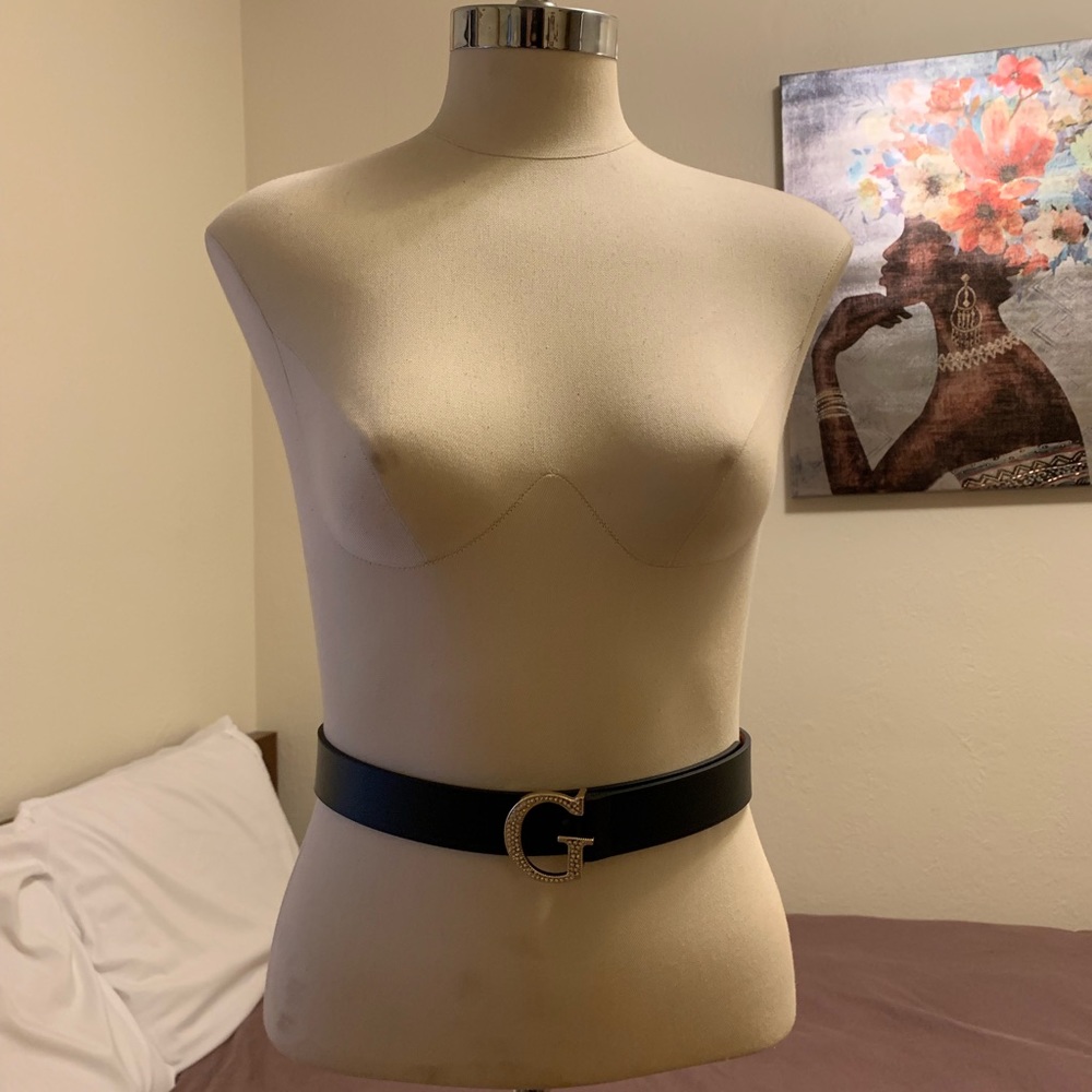 GUESS jeweled belt.